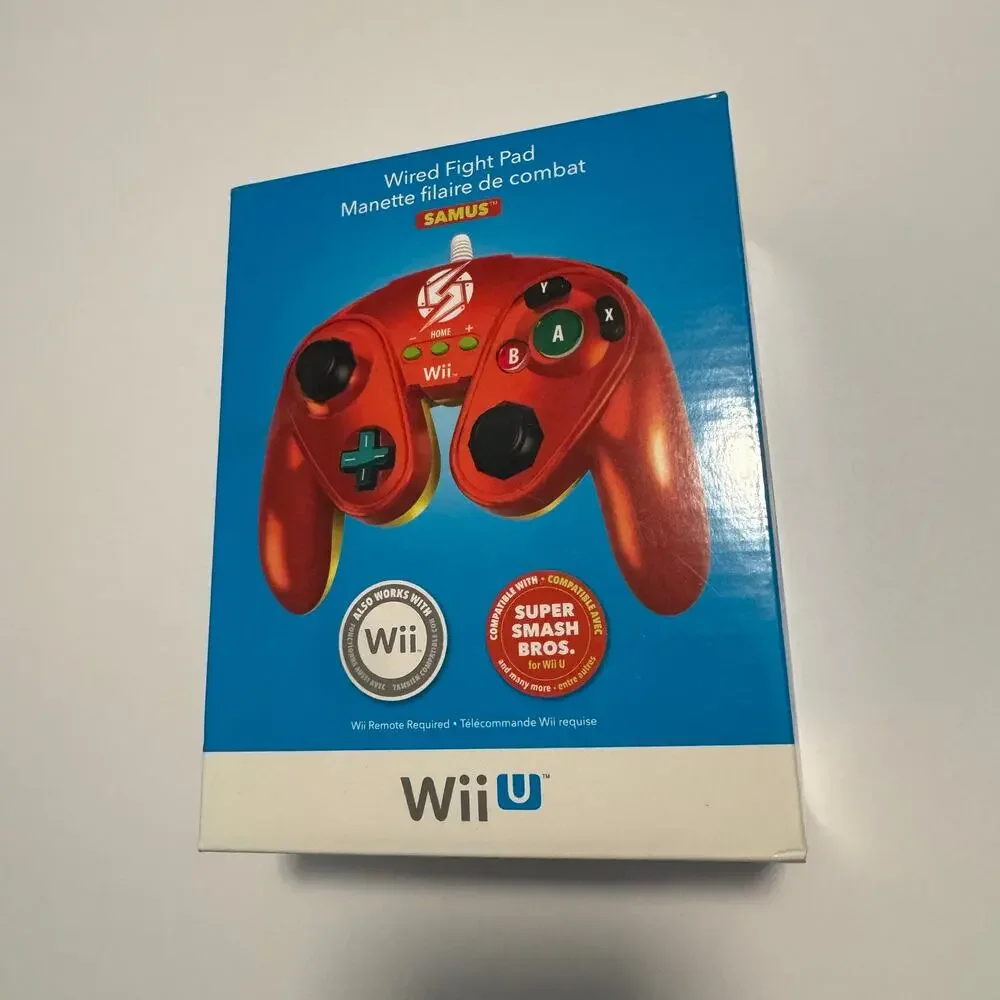 Wired Fight Pad Controller Nintendo Wii U Samus BRAND NEW Metroid GameCube NIB